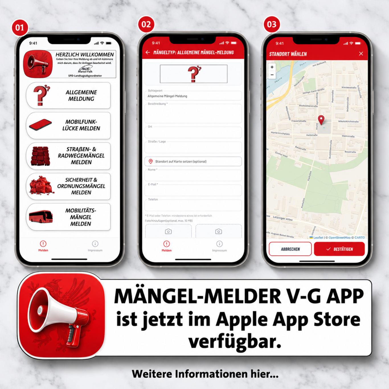 Mängel-Melder V-G App jetzt auch für Apple-Geräte Mängel-Melder V-G - Marcel Falk - Apple